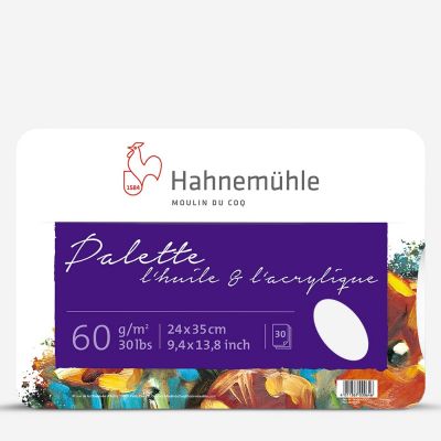PALETTE PAPIER \  L\'Huile & l\'Acrylique\   24X35 CM 30 FEUILLES