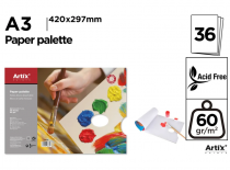 PALETTE PAPIER PELABLE A3 36 FEUILLES