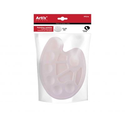 PALETTE PLASTIQUE OVAL 17 x 23 cm