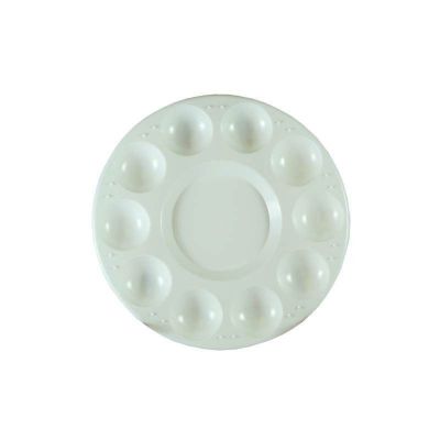 PALETTE PLASTIQUE RONDE 17CM