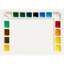 PALETTE PORCELAINE RECTANGLE 18 GODETS MEEDEN