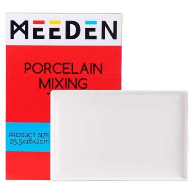 PALETTE PORCELAINE RECTANGLE MEEDEN 25,4x16cm