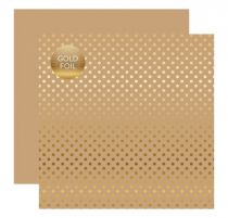 PAPIER A POIS GOLD FOIL DOT TAN juin19