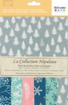 PAPIER NEPALAIS HIVER 12 FEUILLES