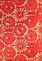 PAPIER NEPALAIS ROUGE ET OR 12 FEUILLES