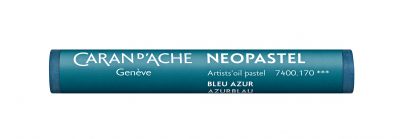 PASTEL A L\'HUILE NEOPASTEL CARAN D\'ACHE BLEU AZUR