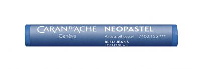 PASTEL A L\'HUILE NEOPASTEL CARAN D\'ACHE BLEU JEANS