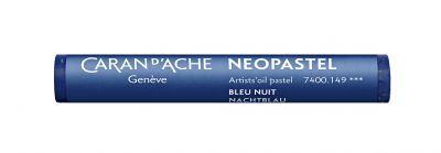 PASTEL A L\'HUILE NEOPASTEL CARAN D\'ACHE BLEU NUIT