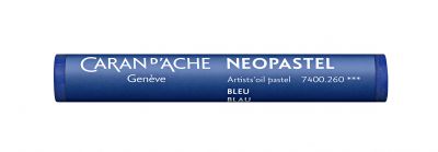 PASTEL A L\'HUILE NEOPASTEL CARAN D\'ACHE BLEU