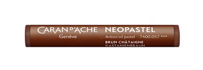 PASTEL A L\'HUILE NEOPASTEL CARAN D\'ACHE BRUN CHATAIGNE