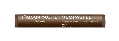 PASTEL A L\'HUILE NEOPASTEL CARAN D\'ACHE BRUN