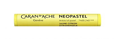 PASTEL A L\'HUILE NEOPASTEL CARAN D\'ACHE JAUNE CITRON