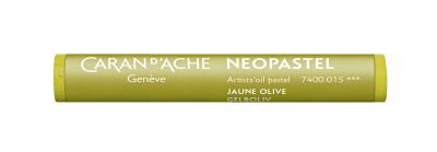 PASTEL A L\'HUILE NEOPASTEL CARAN D\'ACHE JAUNE OLIVE