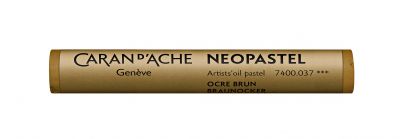 PASTEL A L\'HUILE NEOPASTEL CARAN D\'ACHE OCRE BRUN