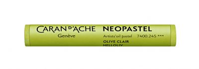 PASTEL A L\'HUILE NEOPASTEL CARAN D\'ACHE OLIVE CLAIR