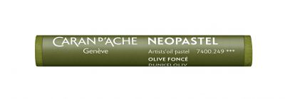 PASTEL A L\'HUILE NEOPASTEL CARAN D\'ACHE OLIVE FONCE