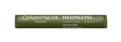 PASTEL A L\'HUILE NEOPASTEL CARAN D\'ACHE OLIVE NOIR
