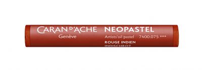 PASTEL A L\'HUILE NEOPASTEL CARAN D\'ACHE ROUGE INDIEN