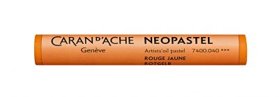 PASTEL A L\'HUILE NEOPASTEL CARAN D\'ACHE ROUGE JAUNE