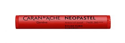 PASTEL A L\'HUILE NEOPASTEL CARAN D\'ACHE ROUGE RUBIS