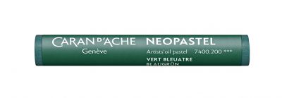 PASTEL A L\'HUILE NEOPASTEL CARAN D\'ACHE VERT BLEUATRE