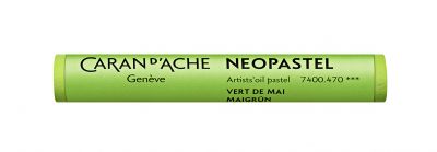 PASTEL A L\'HUILE NEOPASTEL CARAN D\'ACHE VERT DE MAI