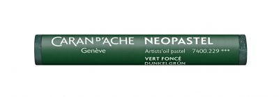 PASTEL A L\'HUILE NEOPASTEL CARAN D\'ACHE VERT FONCE