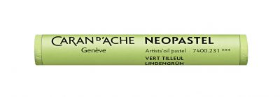 PASTEL A L\'HUILE NEOPASTEL CARAN D\'ACHE VERT TILLEUL