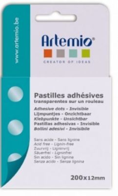 PASTILLES ADHESIVES TRANSPARENTES 200*12MM