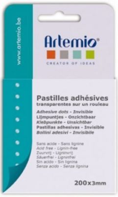 PASTILLES ADHESIVES TRANSPARENTES 300*3MM