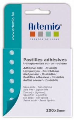 PASTILLES ADHESIVES TRANSPARENTES 300*5MM