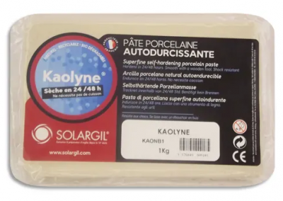 P�TE PORCELAINE KAOLYNE 1KG AUTODURCISSANTE 