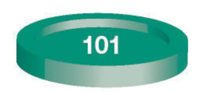 PEINTURE �MAIL HUMBROL ENAMEL 101 - MID GREEN - MATT - (14ML)