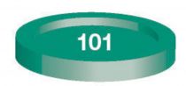 PEINTURE &Eacute;MAIL HUMBROL ENAMEL 101 - MID GREEN - MATT - (14ML)
