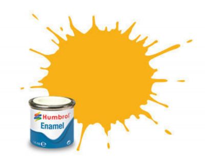 PEINTURE �MAIL HUMBROL ENAMEL 154 - INSIGNIA YELLOW - MATT - (14ML)