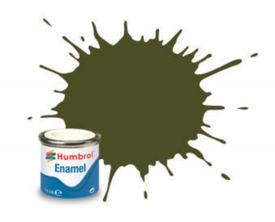 PEINTURE �MAIL HUMBROL ENAMEL 155 - OLIVE DRAB - MATT - (14ML)