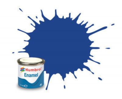 PEINTURE �MAIL HUMBROL ENAMEL 25 - BLUE - MATT - (14ML)