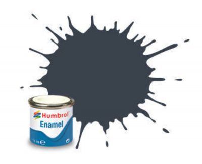 PEINTURE �MAIL HUMBROL ENAMEL 32 - DARK GREY - MATT - (14ML)