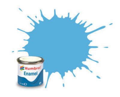 PEINTURE �MAIL HUMBROL ENAMEL 47 - SEA BLUE - GLOSS - (14ML)