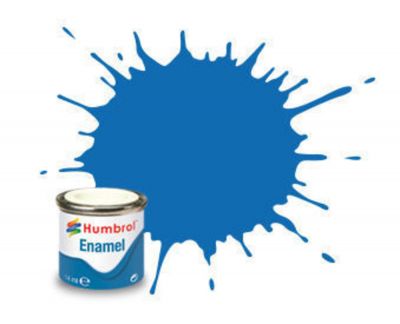 PEINTURE �MAIL HUMBROL ENAMEL 52 - BALTIC BLUE - METALLIC - (14ML)