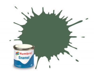 PEINTURE �MAIL HUMBROL ENAMEL 76 - UNIFORM GREEN - MATT - (14ML)