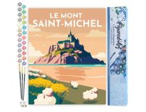 PEINTURE N° TOILE FIGURE D\'ART 40X50 AFFICHE VINTAGE MONT ST MICHEL