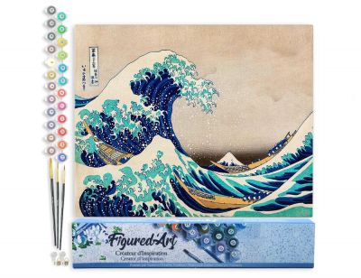 PEINTURE N� TOILE FIGURE D\'ART 40X50 LA GRANDE VAGUE DE KANAGAWA