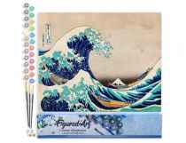 PEINTURE N° TOILE FIGURE D\'ART 40X50 LA GRANDE VAGUE DE KANAGAWA