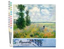 PEINTURE N° TOILE FIGURE D\'ART 40X50 MONET CHAMP DE COQUELICOTS