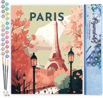 PEINTURE NUMÉRO TOILE FIGURE D\'ART 40X50 PARIS 2