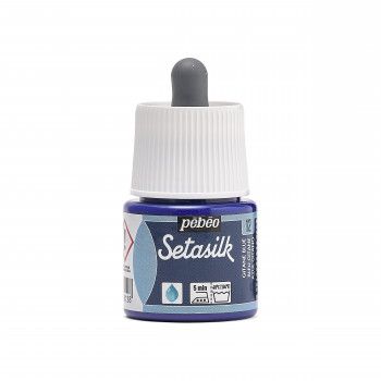 PEINTURE SUR SOIE SETASILK PEBEO 45 ML BLEU GITANE