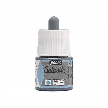 PEINTURE SUR SOIE SETASILK PEBEO 45 ML GRIS ARGENT