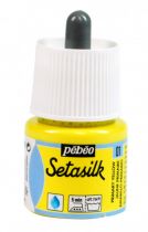 PEINTURE SUR SOIE SETASILK PEBEO 45 ML JAUNE PRIMAIRE