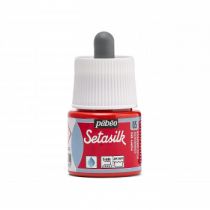 PEINTURE SUR SOIE SETASILK PEBEO 45 ML ROUGE COQUELICOT